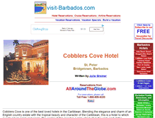 Tablet Screenshot of cobblers-cove-hotel.visit-barbados.com